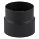 Skorstensanslutning / Adapter för skorstensrör PARKANEX, Stål, Svart, Ø120-130, Tjocklek 2 mm | Spisrör | Skorstenar |