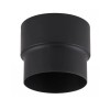 Skorstensanslutning / Adapter för skorstensrör PARKANEX, Stål, Svart, Ø120-130, Tjocklek 2 mm