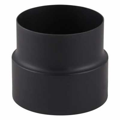 Skorstensanslutning / Adapter för skorstensrör PARKANEX, Stål, Svart, Ø130-150, Tjocklek 2 mm - Skorstenar