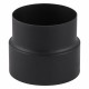 Skorstensanslutning / Adapter för skorstensrör PARKANEX, Stål, Svart, Ø130-150, Tjocklek 2 mm | Spisrör | Skorstenar |