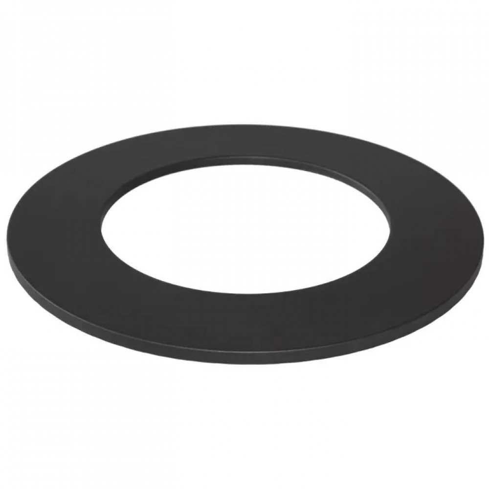 Täckring rökrör / Väggrosett PARKANEX, Stål, Svart, 50mm, Ø150, Tjocklek 2 mm | Spisrör | Skorstenar |