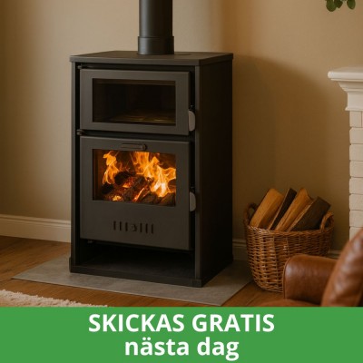 Vattenmantlad braskamin och med ugn Balkan Energy Suzana, 11.6kW - 17.5kW - Produktjämförelse