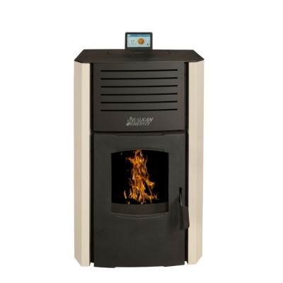 Vattenmantlad pelletskamin Balkan Energy Beatrice, 20kW - Pelletspannor (uppsättning)