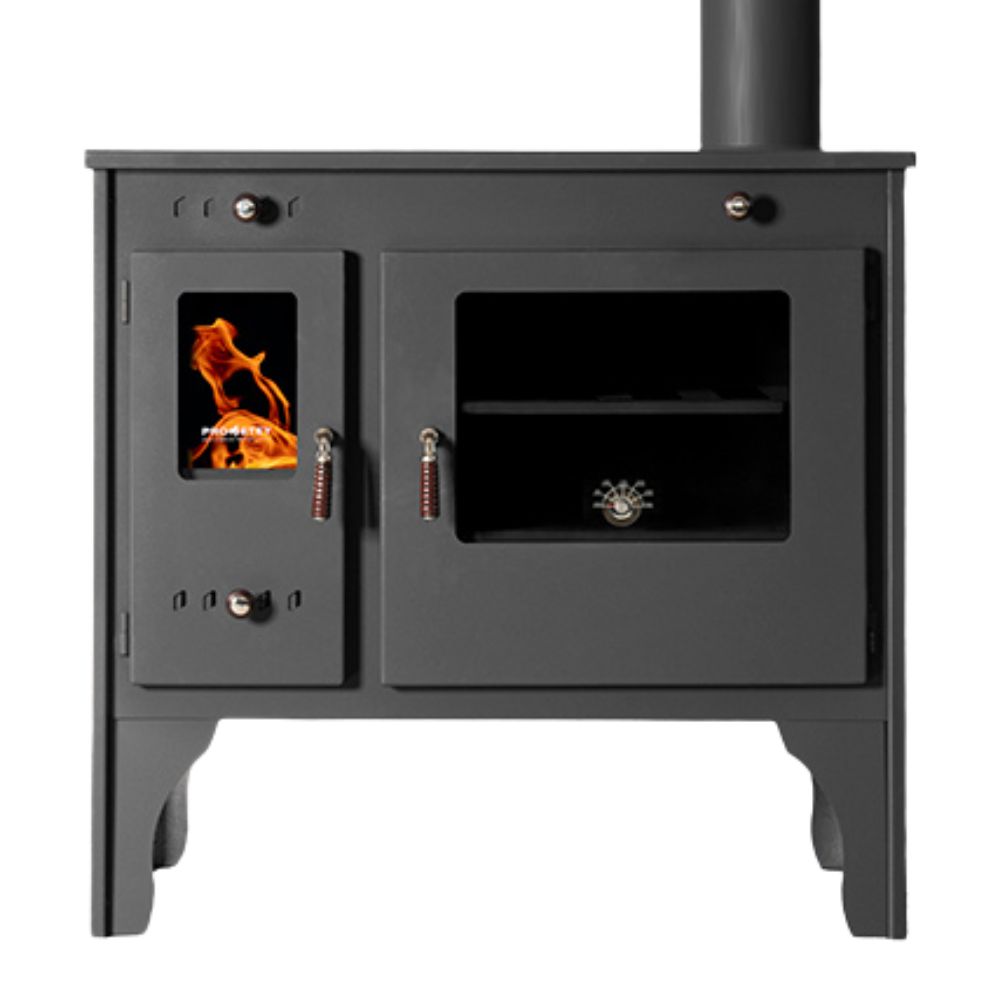 Vedspis med ugn Prometey Retro Eco, 7kW |  |  |