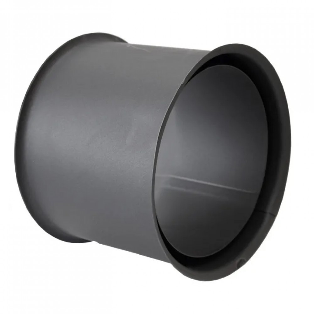 Täckring för dubbel rökrör / Väggrosett PARKANEX, Stål, Svart, 115mm, Ø150, Tjocklek 2 mm | Spisrör | Skorstenar |
