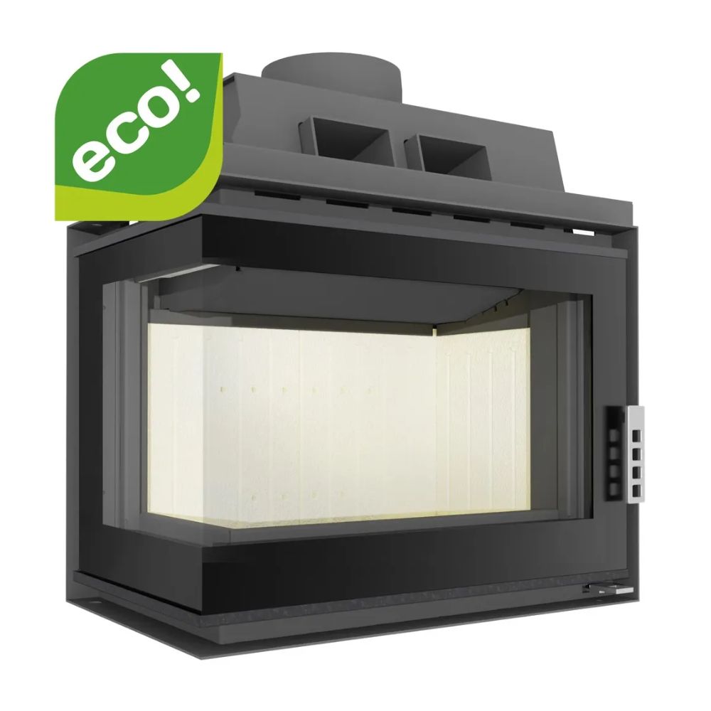 Insatskamin UNIFLAM 600 DURO S med uteluftsanslutning, vänster sida, 11 kW | Braskaminer |  |