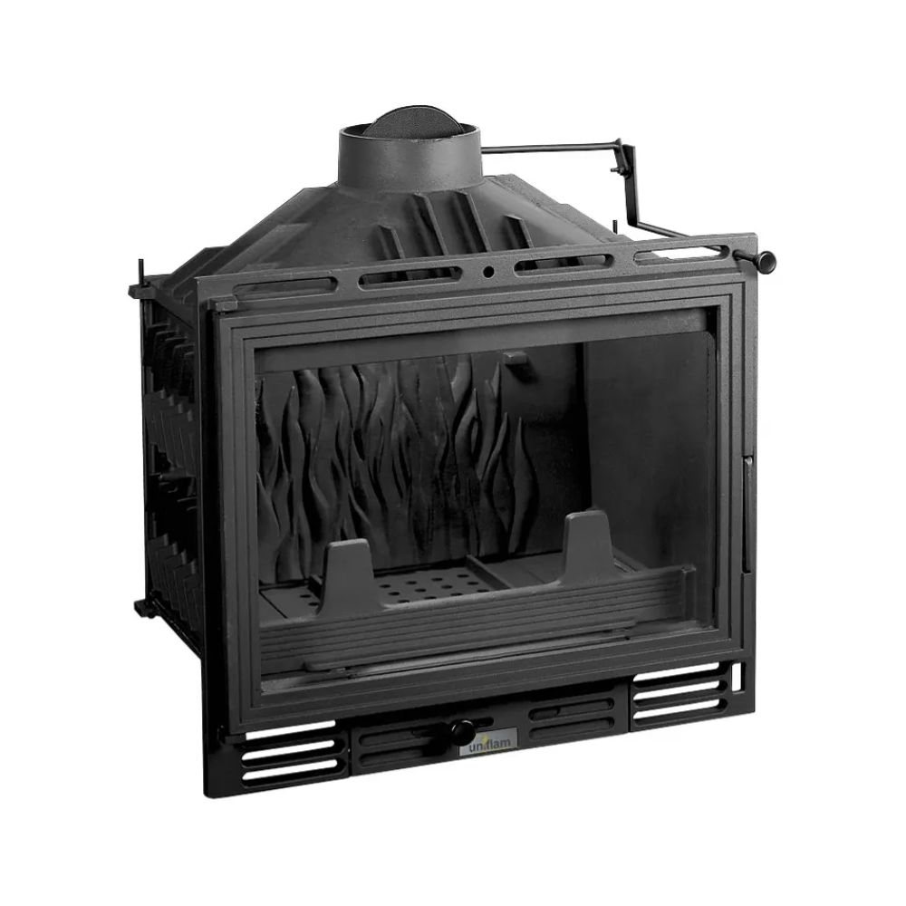 Insatskamin UNIFLAM 600 ECO med spjäll och lufttillförsel, 8 kW | Gjutjärnskaminer | Braskaminer |