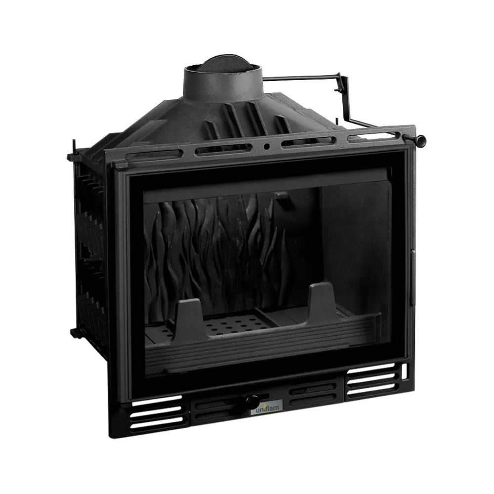 Insatskamin UNIFLAM 600 PLUS ECO med spjäll, 8 kW | Gjutjärnskaminer | Braskaminer |