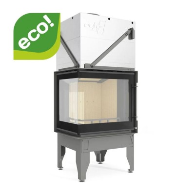Insatskamin UNIFLAM 660 DURO med kanaler och uteluftsanslutning, vänster sida, 10 kW - Produktjämförelse