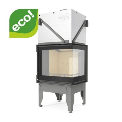 Insatskamin UNIFLAM 660 DURO med kanaler och uteluftsanslutning, höger sida, 10 kW - Produktjämförelse