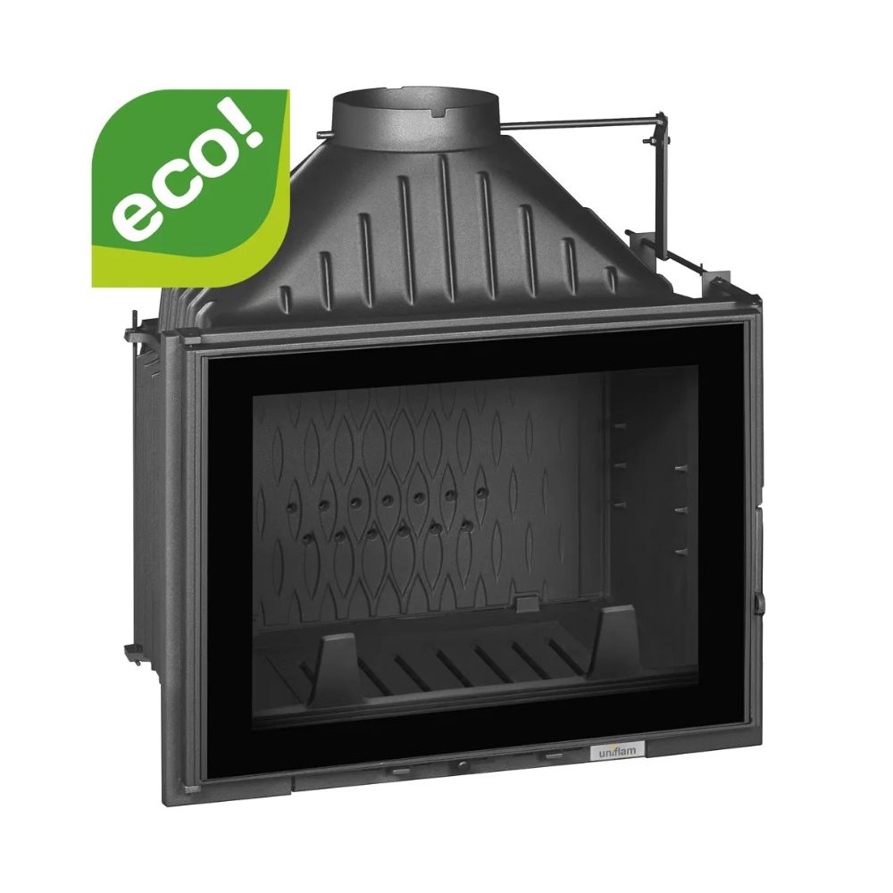 Insatskamin UNIFLAM 700 PLUS ECO med spjäll och lufttillförsel, 12 kW | Gjutjärnskaminer | Braskaminer |