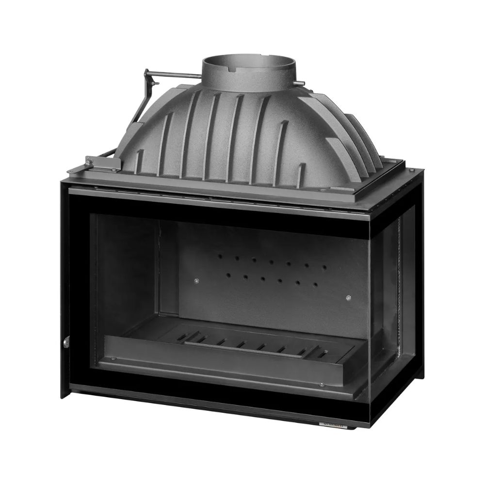 Insatskamin UNIFLAM 700 PLUS ECO med spjäll, höger sida, 9 kW | Gjutjärnskaminer | Braskaminer |