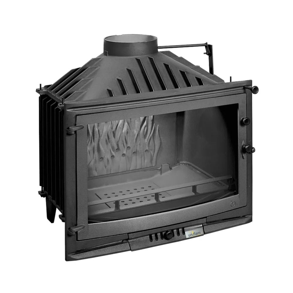 Insatskamin UNIFLAM 700 SELENIC ECO med spjäll, 10 kW | Gjutjärnskaminer | Braskaminer |
