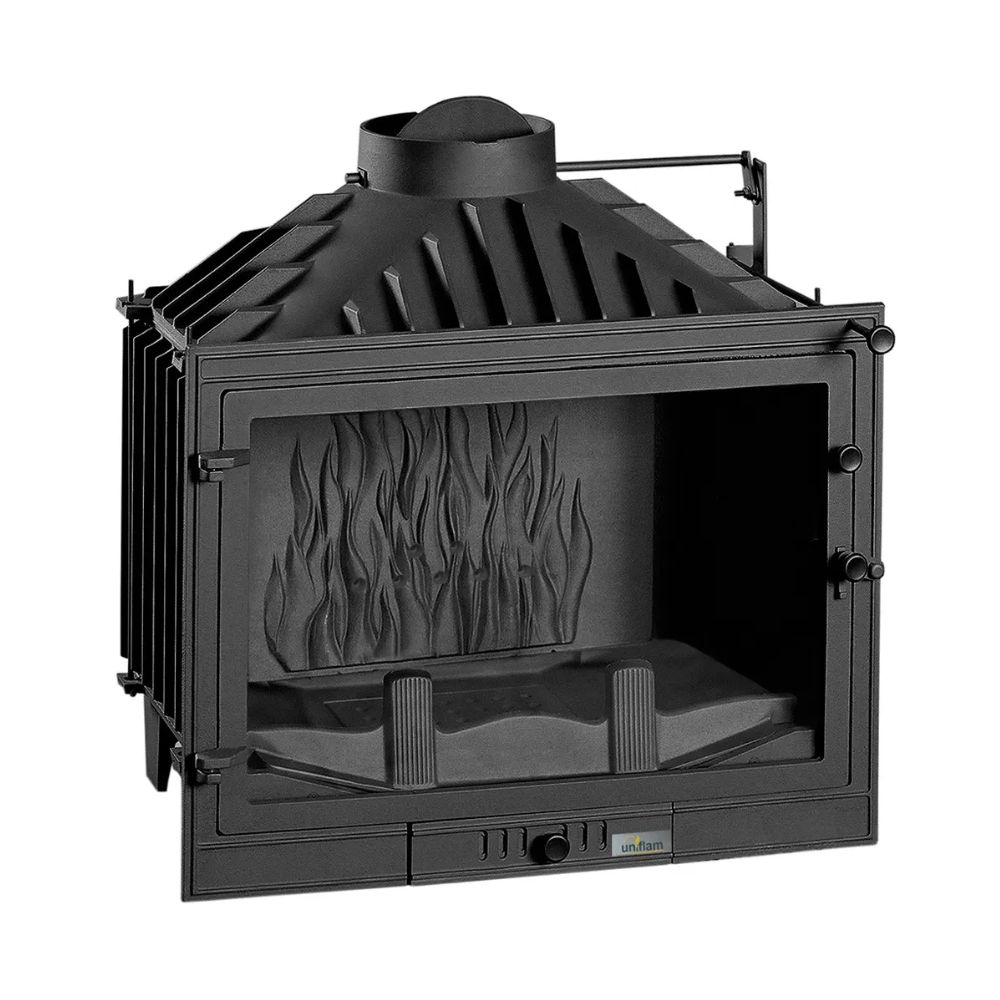 Insatskamin UNIFLAM 700 STANDARD ECO med spjäll, 10 kW | Gjutjärnskaminer | Braskaminer |
