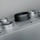 Insatskamin UNIFLAM 860 EVO PBS med varmluftskanaler och uteluftsanslutning, vänstersida, 15 kW | Braskaminer |  |