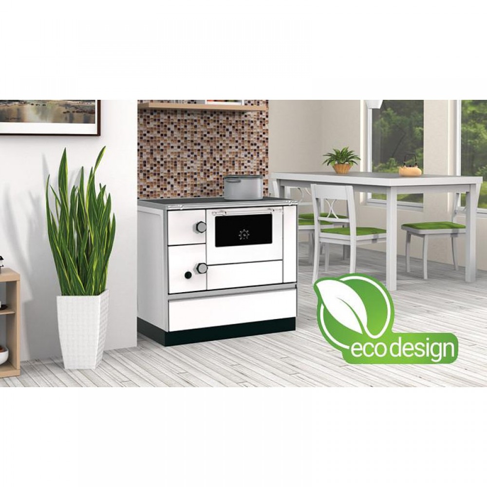 Vedspis med ugn Alfa Plam Alfa 90 H Favorit Vit Höger, 6,4 kW | Vedspisar / Vedspisar med ugn |  |