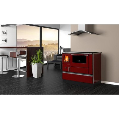 Vedspis med ugn Alfa Plam Dominant 90H Röd, 6,5 kW - Produktjämförelse