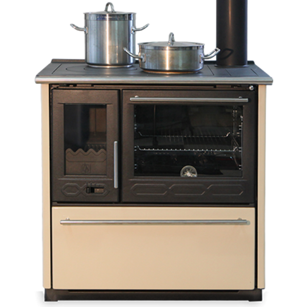 Vedspis med ugn Plamen 850 Glas N, 8kW | Vedspisar / Vedspisar med ugn |  |