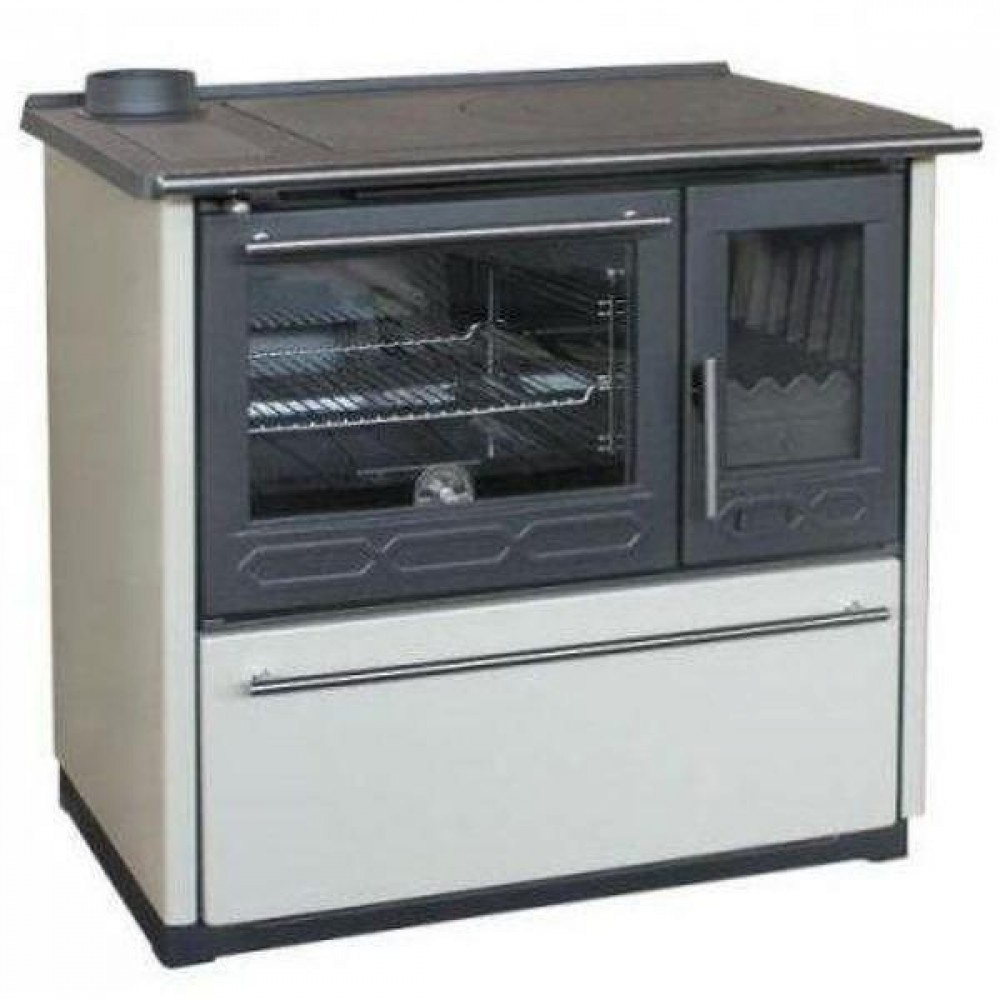 Vedspis med ugn Plamen 850 Glas N, 8kW | Vedspisar / Vedspisar med ugn |  |