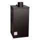 Braskamin Prity K1 Optima, 9.5 kW | Luftbraskaminer | Braskaminer |