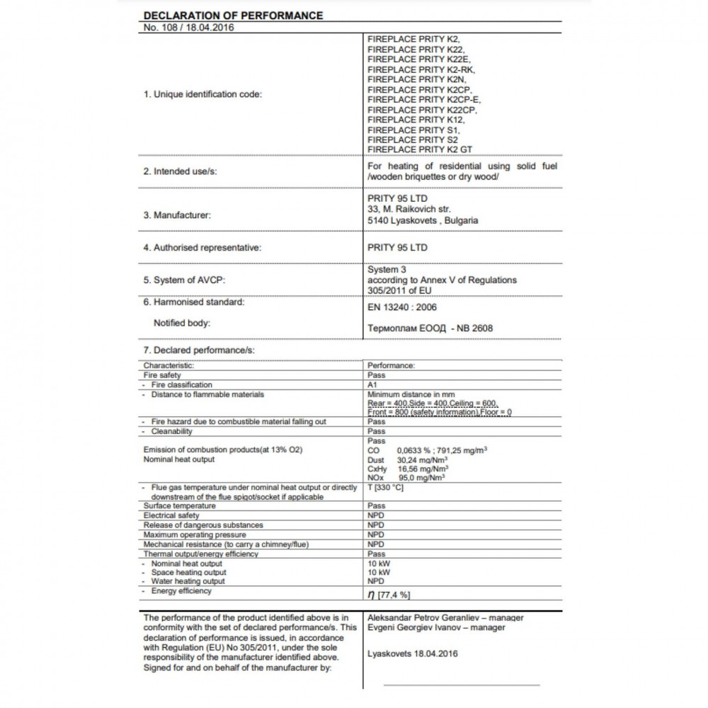 Braskamin Prity S1, 10kW | Luftbraskaminer | Braskaminer |
