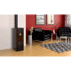 Braskamin Alfa Plam Vulkan S, Brun, 4 kW | Luftbraskaminer | Braskaminer |