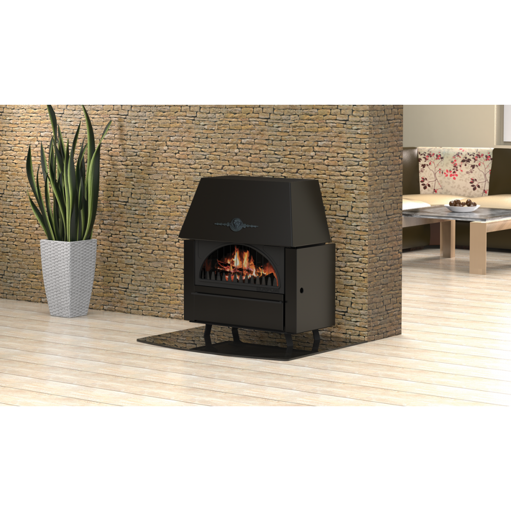 Braskamin Alfa Plam Rustikal, 11 kW | Luftbraskaminer | Braskaminer |