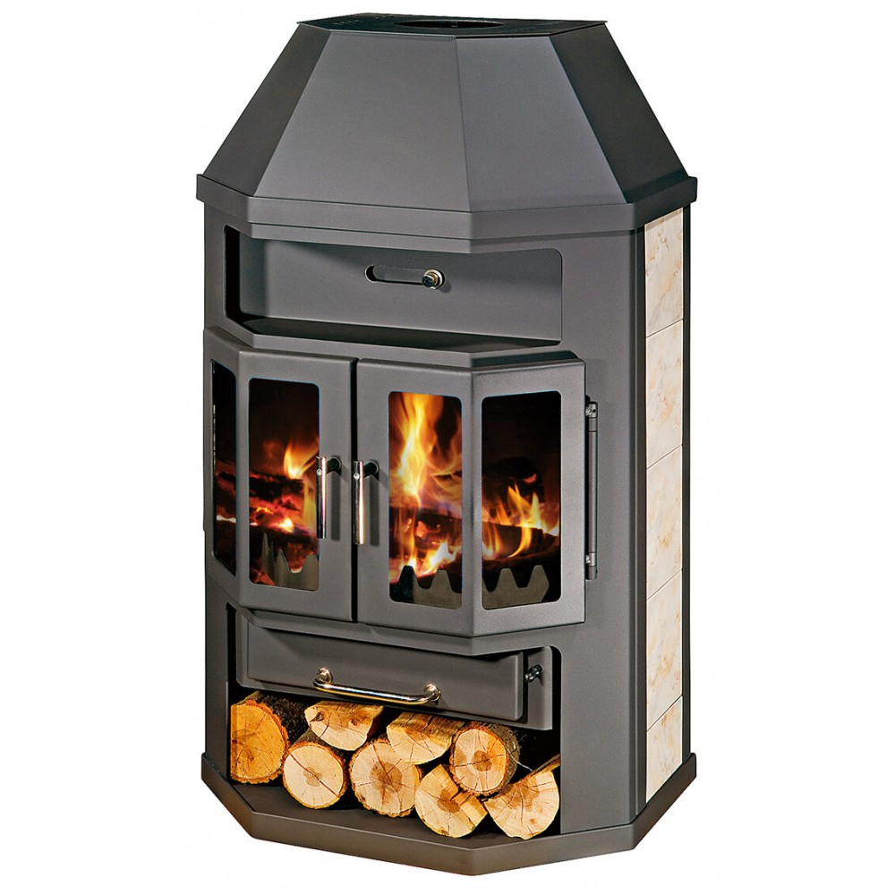 Wood burning stove Victoria 05 Grande Lux A 14kW, Log | Wood Burning Stoves | Stoves |