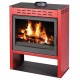 Wood burning stove Victoria 05 Onyx (Red), 14kW, Log | Wood Burning Stoves | Stoves |