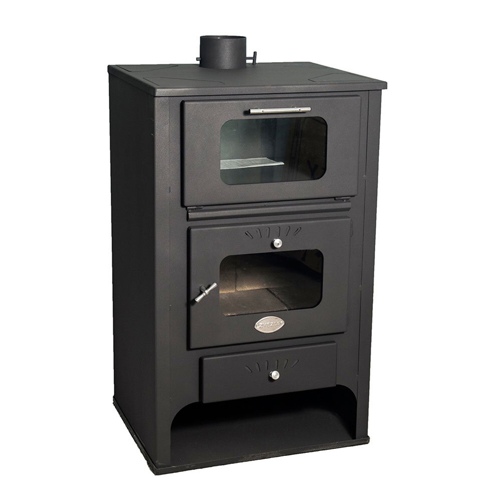 Wood burning stove with oven Zvezda GF 16.5kW, Log | Wood Burning Stoves | Stoves |