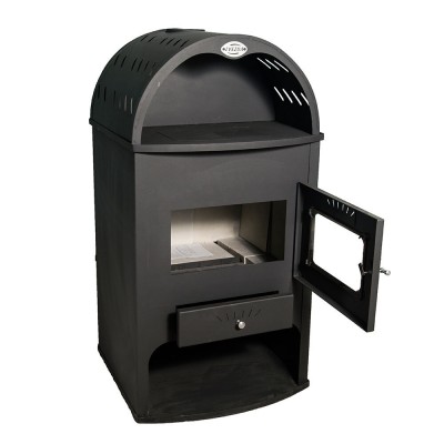Wood burning stove Zvezda Maxi K 14kW, Log - Braskaminer