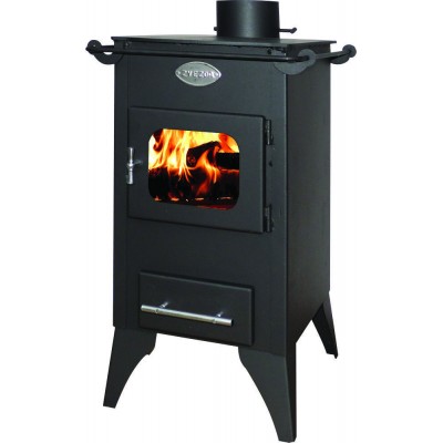 Wood burning stove Zvezda Retro 6kW, Log - Braskaminer