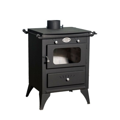 Wood burning stove Zvezda Retro G 6kW, Log - Braskaminer