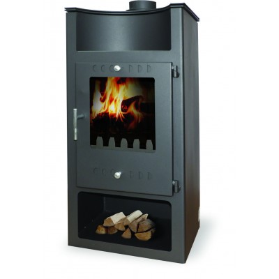 Wood burning stove Zvezda Via 10kW, Log - Braskaminer