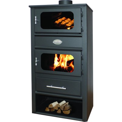 Wood burning boiler stove with oven Zvezda MF VR 9, 17.2kW - Braskaminer