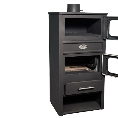 Wood burning boiler stove with oven Zvezda MF VR 9, 17.2kW - Braskaminer