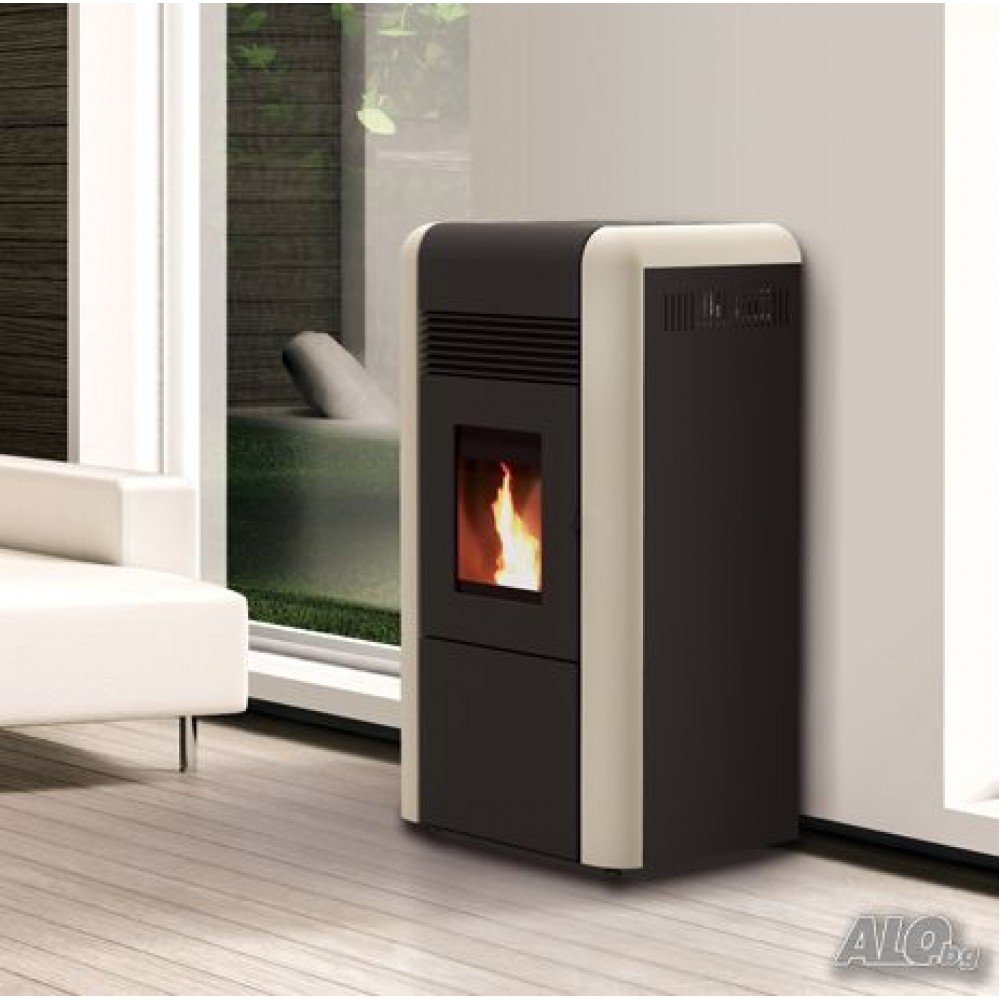 Vattenmantlad pelletskamin Alfa Plam Dino 27 Silver, 27kW | Vattenmantlad pelletskaminer | Pelletskaminer |