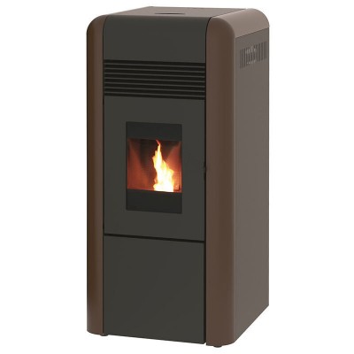 Vattenmantlad pelletskamin Alfa Plam Dino 27 Brun, 27kW - Produktjämförelse