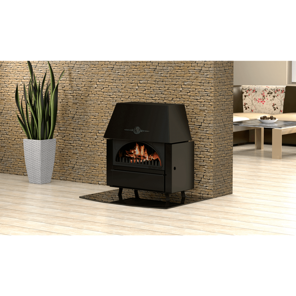 Vattenmantlad braskamin Alfa Plam Rustikal E, 14 kW | Vattenmantlad braskaminer | Braskaminer |