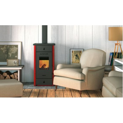 Braskamin Alfa Plam Elita 3, Röd, 7 kW - Produktjämförelse