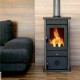 Vattenmantlad braskamin MBS Thermo Vesta, Svart, 9kW | Vattenmantlad braskaminer | Braskaminer |
