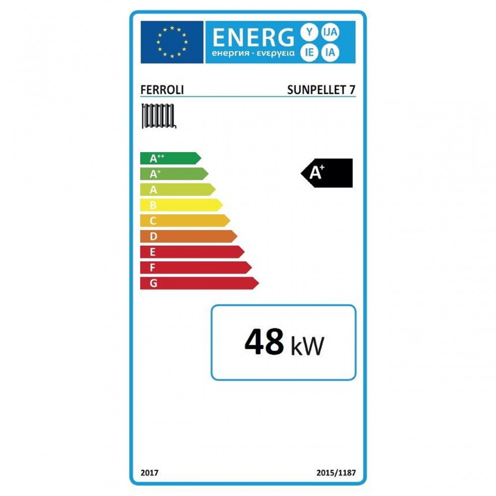Pelletspanna Ferroli SUN PELLET 7, 48 KW | Pelletspannor (uppsättningar) |  |