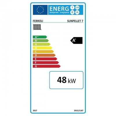 Pelletspanna Ferroli SUN PELLET 7, 48 KW - Pelletspannor (uppsättning)