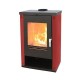 Braskamin Verso Theia, Bordeaux, 9kW | Luftbraskaminer | Braskaminer |