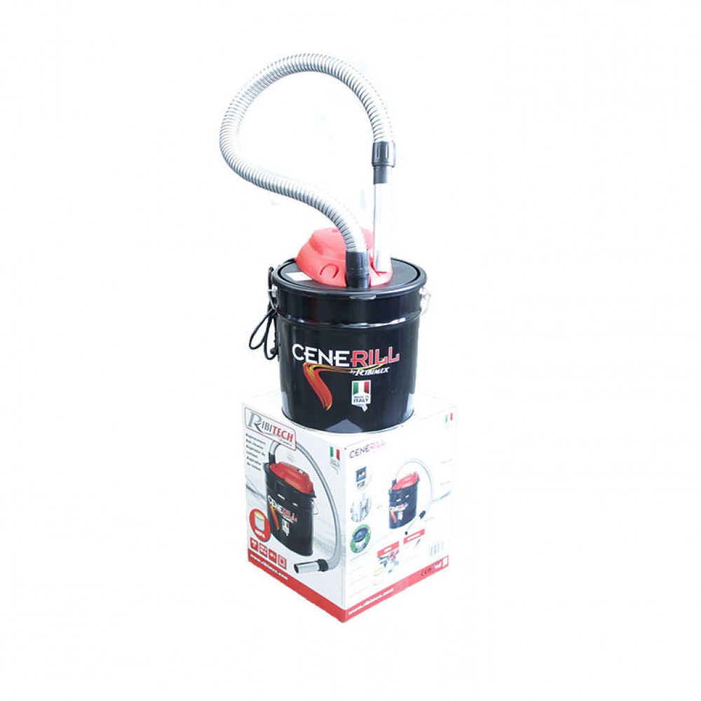 Elektrisk askdammsugare Ribitech, modell Cenerill, kapacitet 18 liter | Dammsugare för aska och filter |  |