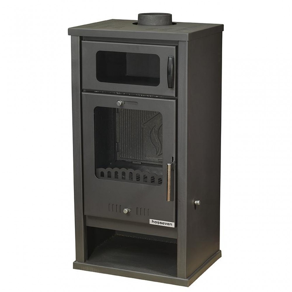 Braskamin med ugn Balkan Energy Troy, 7.8 kW | Luftbraskaminer | Braskaminer |