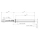 Tändelement pelletskamin för Palazzetti, Cadel, Thermorossi, Olimpia Splendid, total längd 170mm, 350W - x2 | Tändelement pelletskamin | Pelletskamin reservdelar |