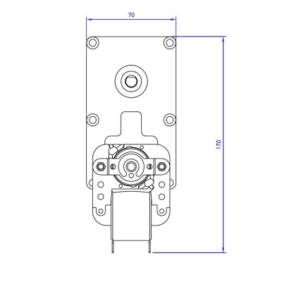 Växelmotor Mellor FB1285, 3RPM för pelletskamin Clam m.fl - Växelmotorer pelletskamin