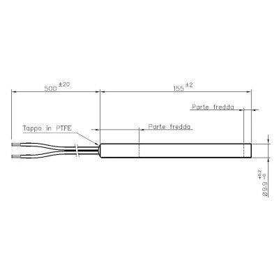 Tändelement pelletskamin för Edilkamin, Italiana Camini, La Nordica, Sicalor med flera, total längd 155mm, 300W - Produktjämförelse