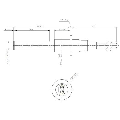 Keramiskt tändelement pelletskamin ETA, Grant Spira, ComfortBilt, total längd 107mm, 260W - Produktjämförelse